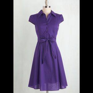 Modcloth Purple Soda Fountain Dress